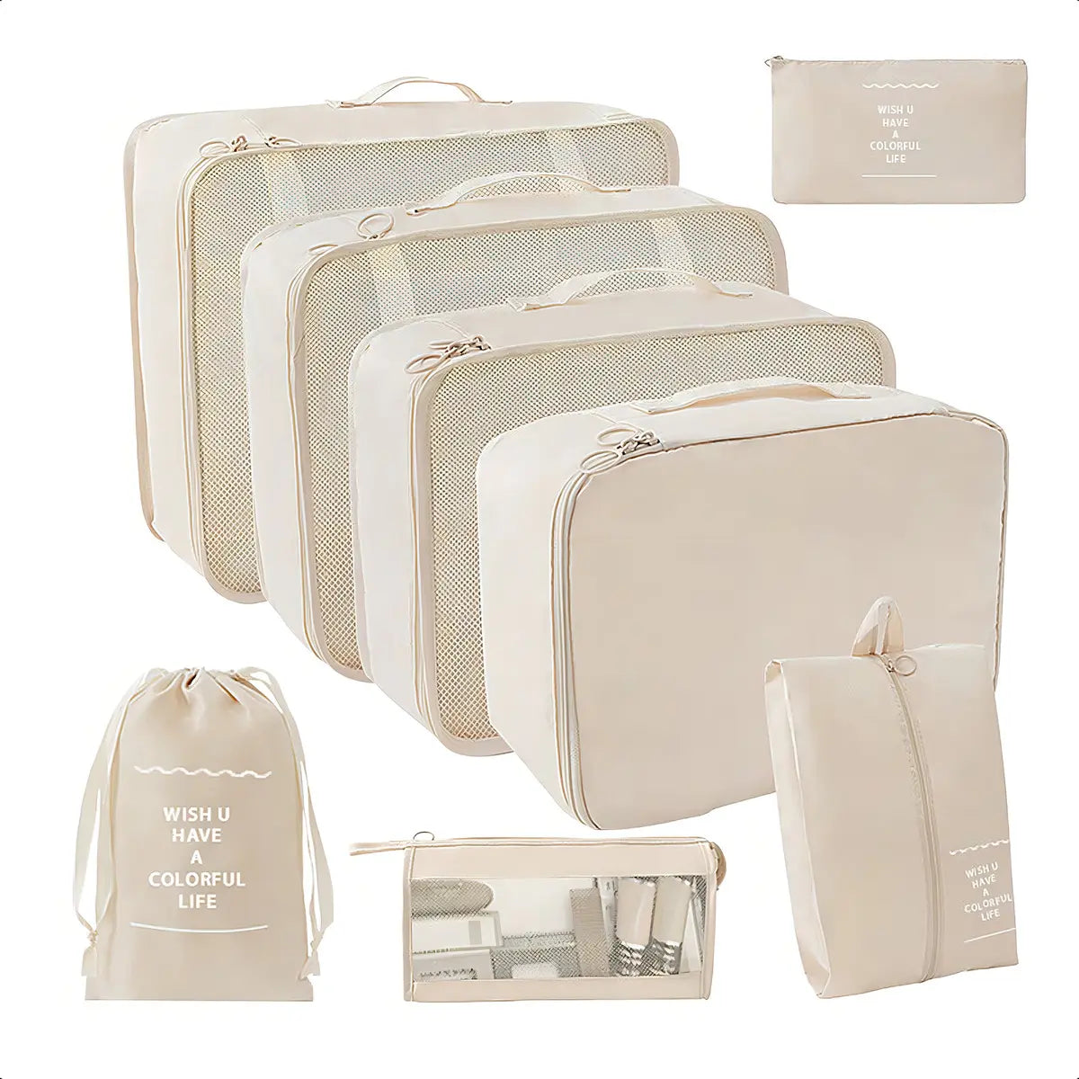 SET ORGANIZADOR DE MALETA 8 EN 1