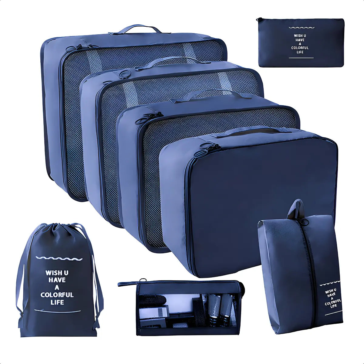 SET ORGANIZADOR DE MALETA 8 EN 1