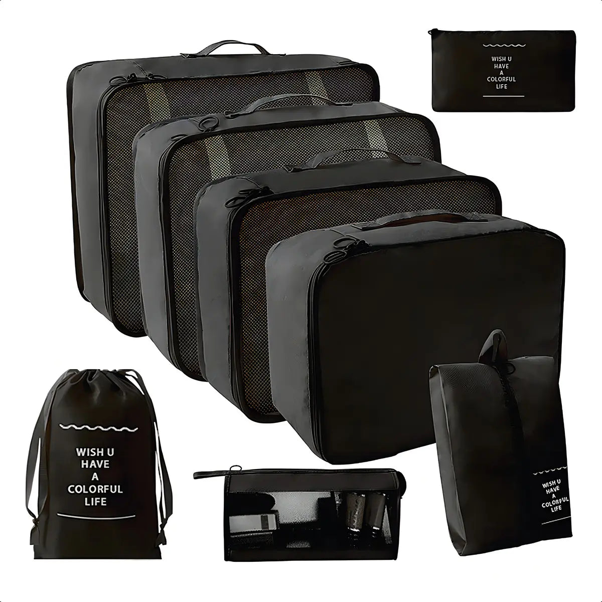 SET ORGANIZADOR DE MALETA 8 EN 1