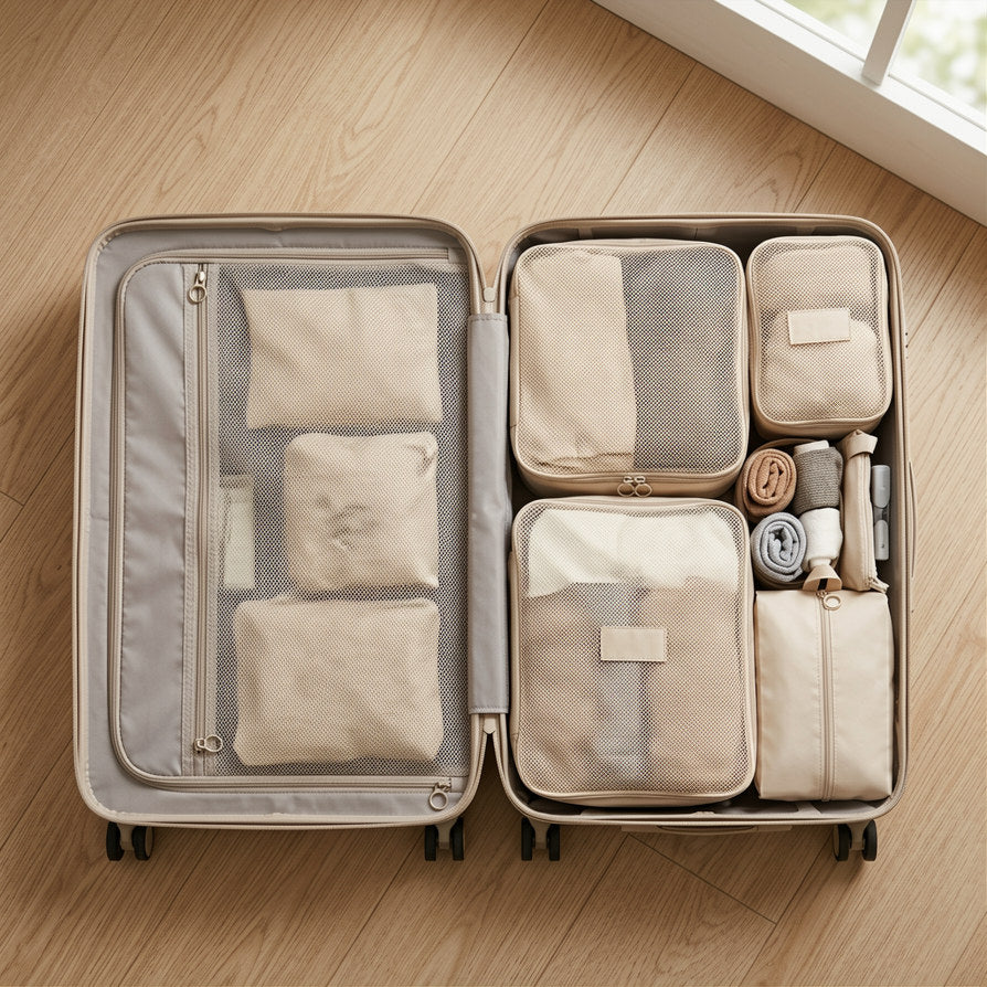 SET ORGANIZADOR DE MALETA 8 EN 1